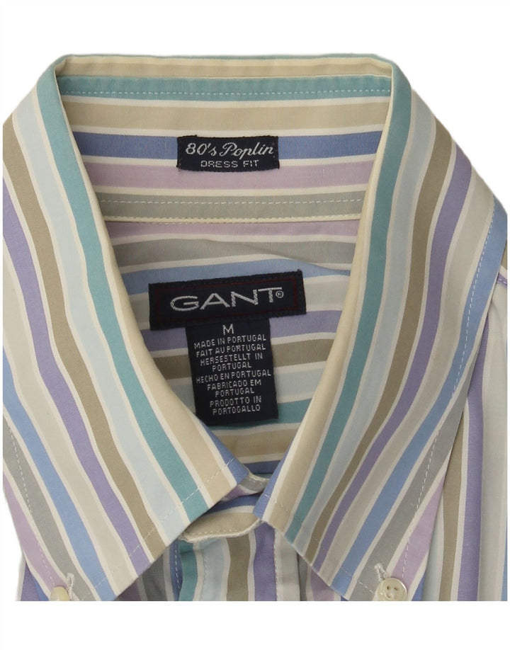 Gant Mens Dress Fit Shirt Medium Multicoloured Striped Cotton
