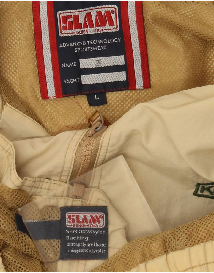 Giubbotto bomber da uomo Slam UK 40 Large Beige Nylon