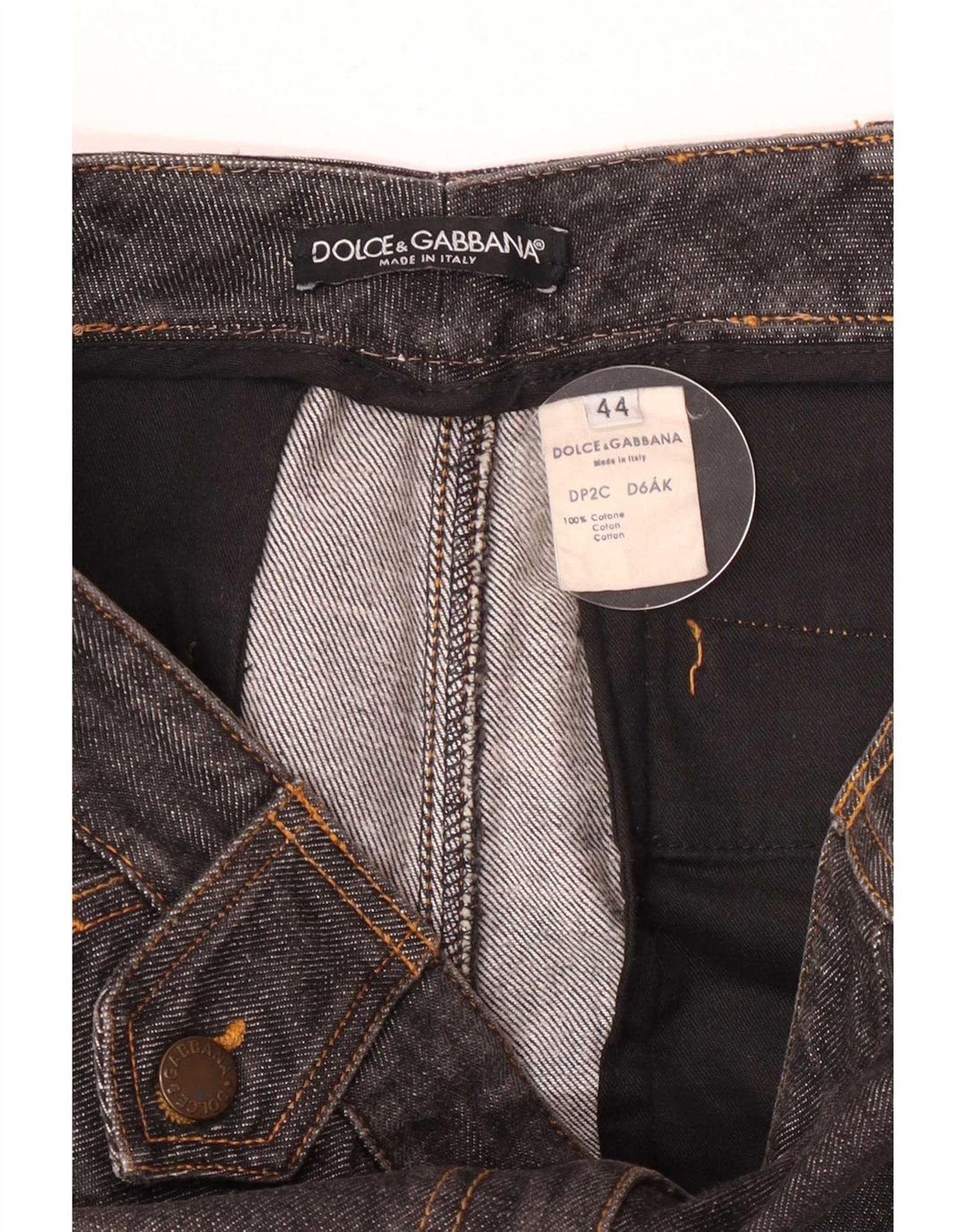 Dolce & Gabbana Womens Flared Jeans IT 44 Medium W32 L33 Grey Cotton