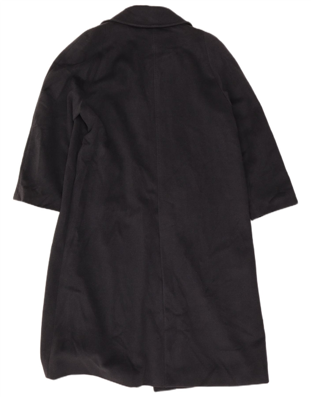 PIERRE CARDIN Womens Oversized Open Overcoat IT 44 Medium Black Acetate