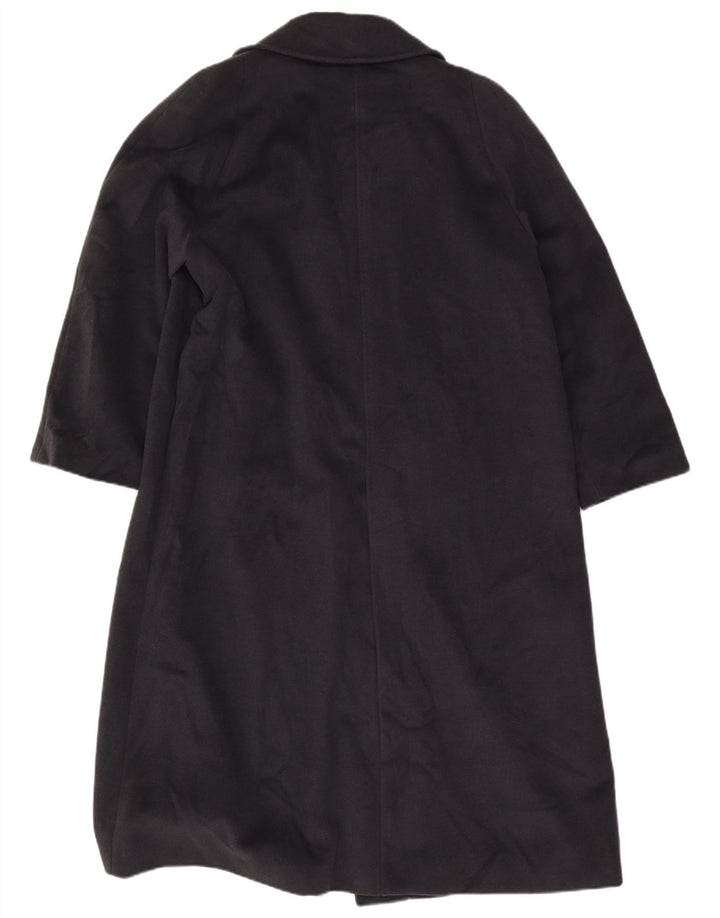 PIERRE CARDIN Womens Oversized Open Overcoat IT 44 Medium Black Acetate