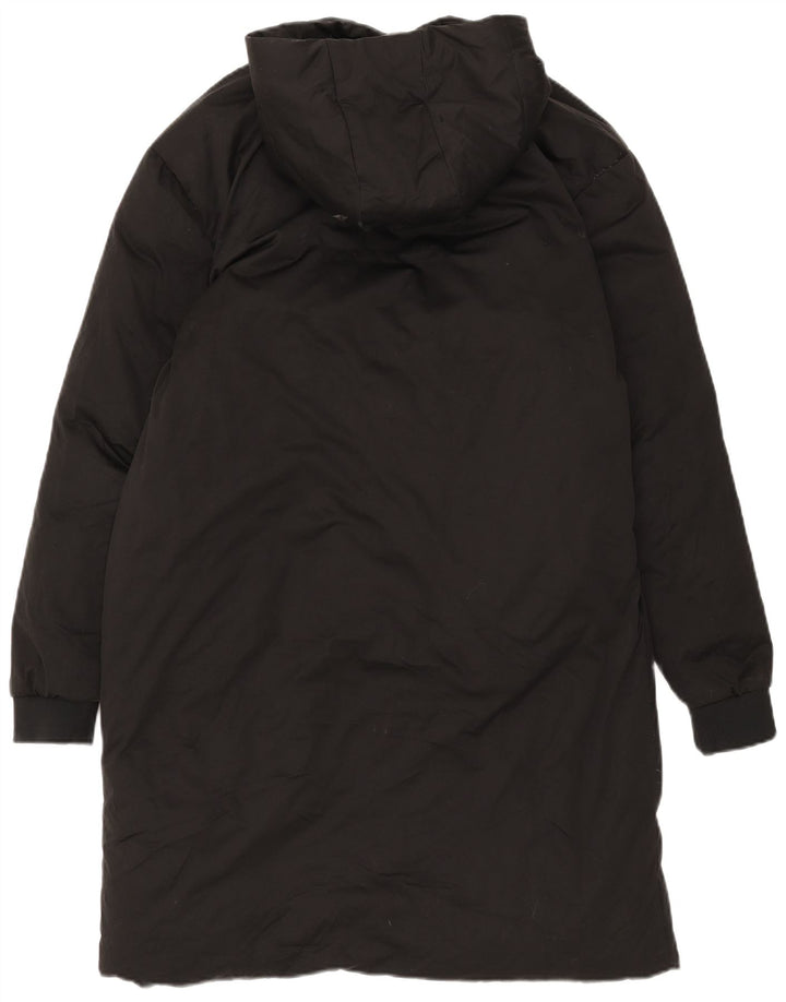 Cappotto imbottito con cappuccio da uomo Zara UK 38 poliestere nero medio