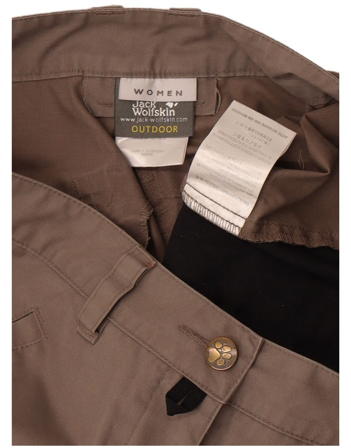 Jack Wolfskin Womens Hiking Cargo Trousers Small W28 L29 Grey Polyester