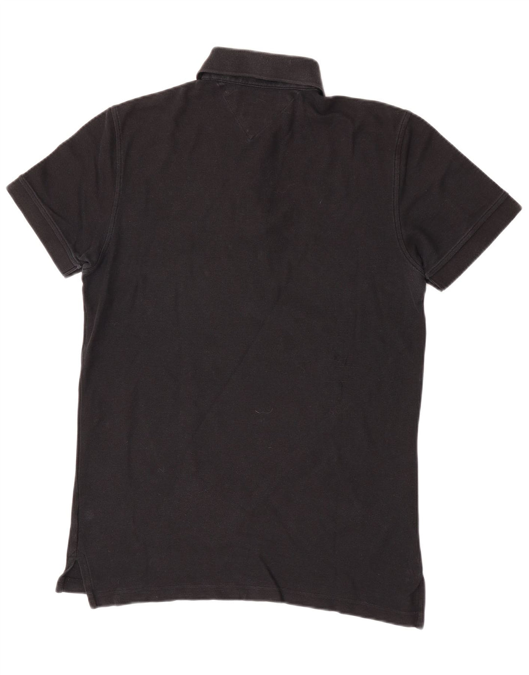 Tommy Hilfiger Mens Regular Fit Polo Shirt Small Black Cotton
