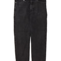 Marks & Spencer Herren Straight Jeans W32 L27 Schwarze Baumwolle