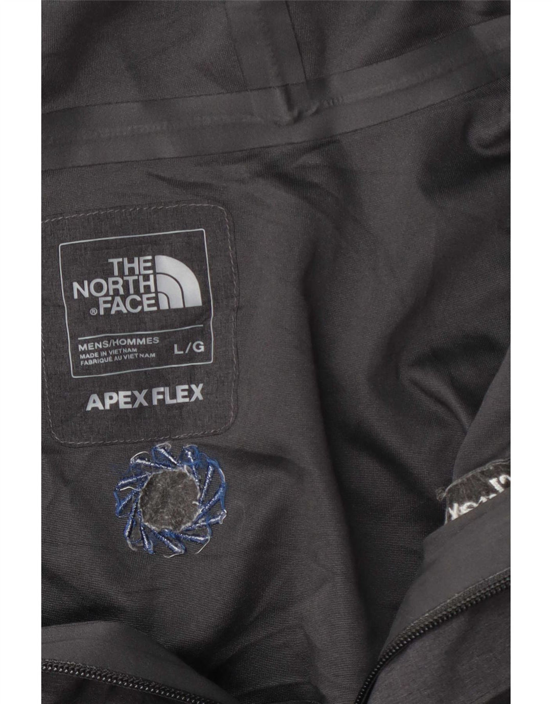 The North Face Mens Hooded Rain Jacket UK 40 Large Grey