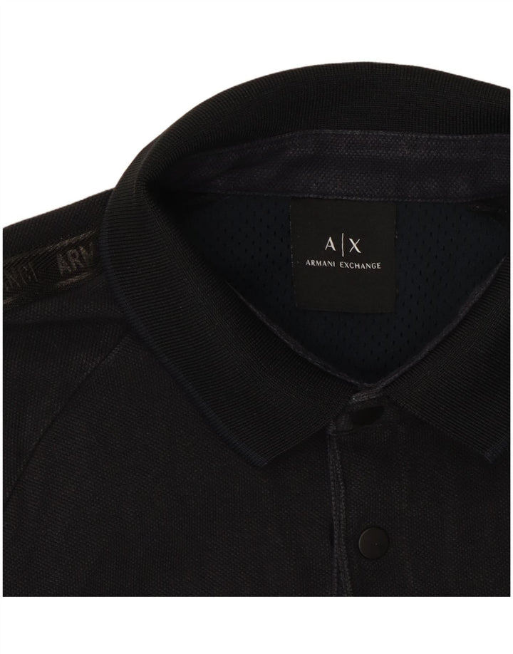 Polo grafica da uomo Armani Exchange Small nera