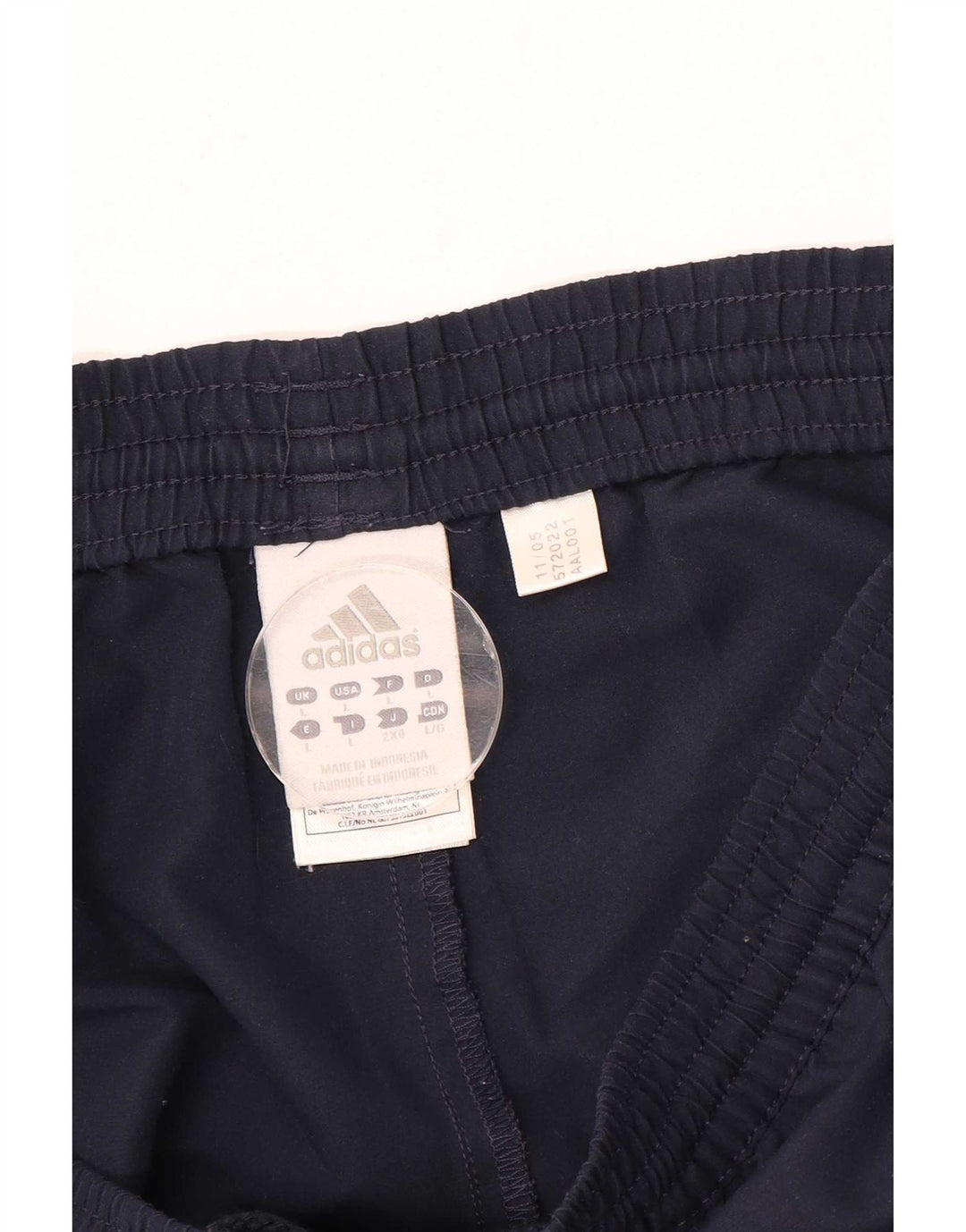 Adidas Mens Tracksuit Trousers Joggers Large  Navy Blue Polyester