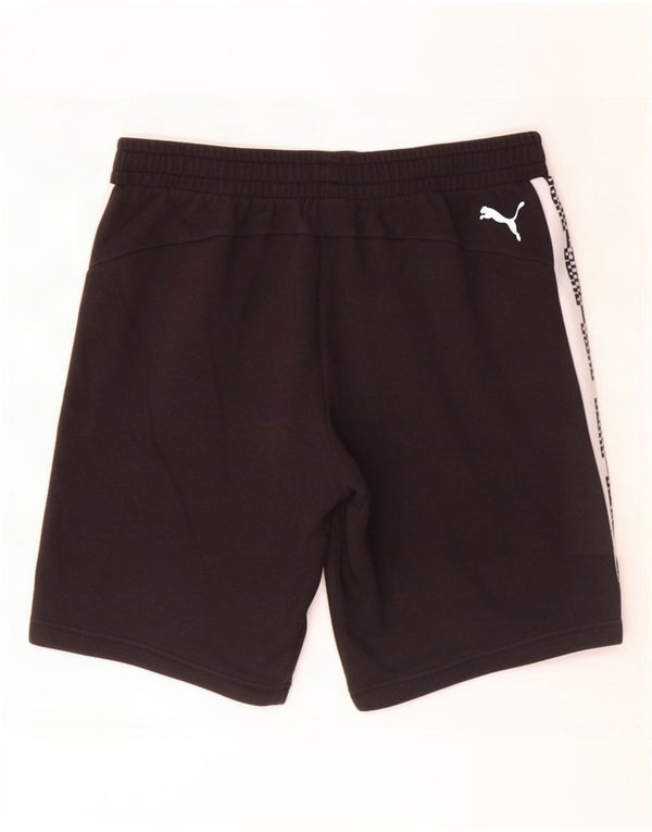 Pantaloncini sportivi grafici da uomo Puma XL in cotone color block nero