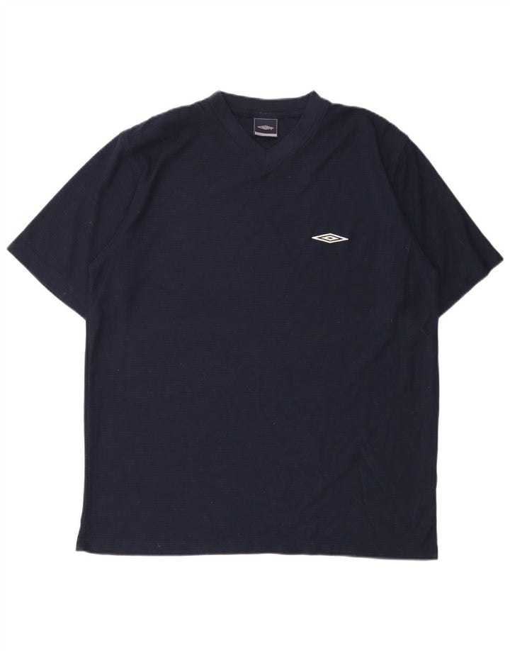 Umbro Herre T-Shirt Top XL Marineblå Polyester