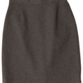 Gonna a tubino a vita alta da donna vintage IT 44 media W26 poliestere grigio