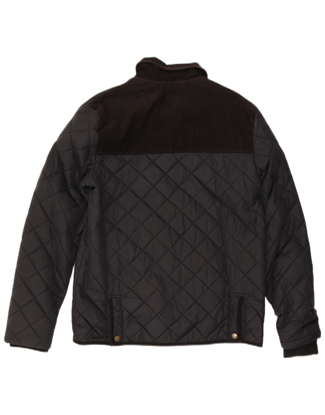 JACK WILLS Mens Quilted Jacket UK 40 Large Black Nylon