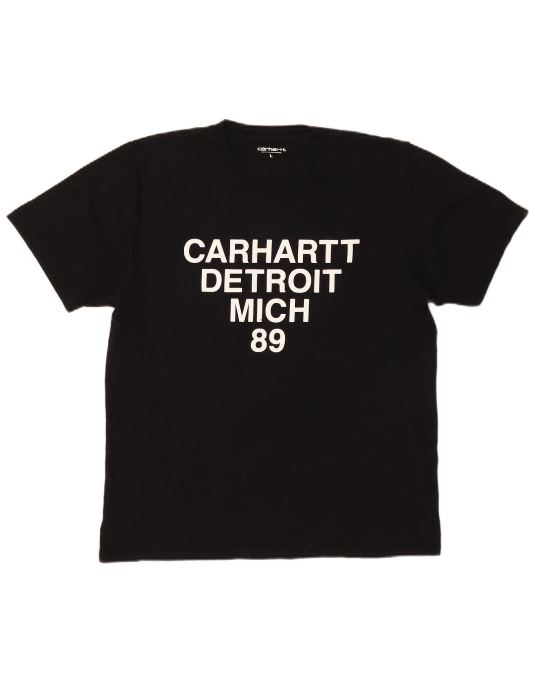 Carhartt Mens Graphic T-Shirt Top Large Black Cotton