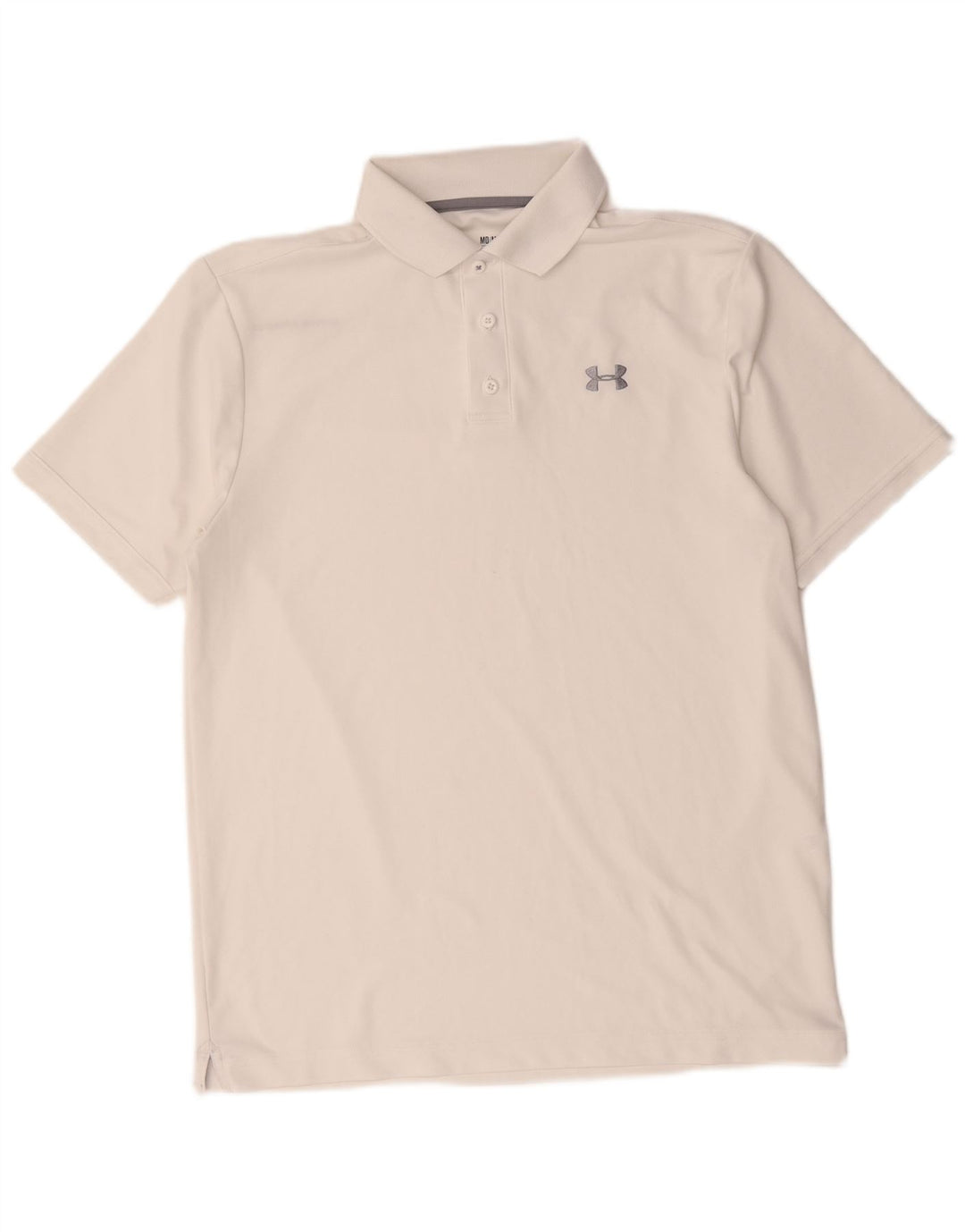 Under Armour Mens Heat Gear Polo Shirt Medium White