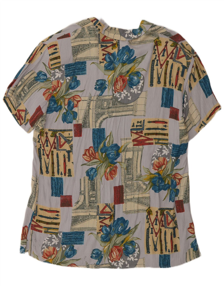 CARLA FERRONI Womens Shirt Blouse UK 16 Large Multicoloured Patchwork