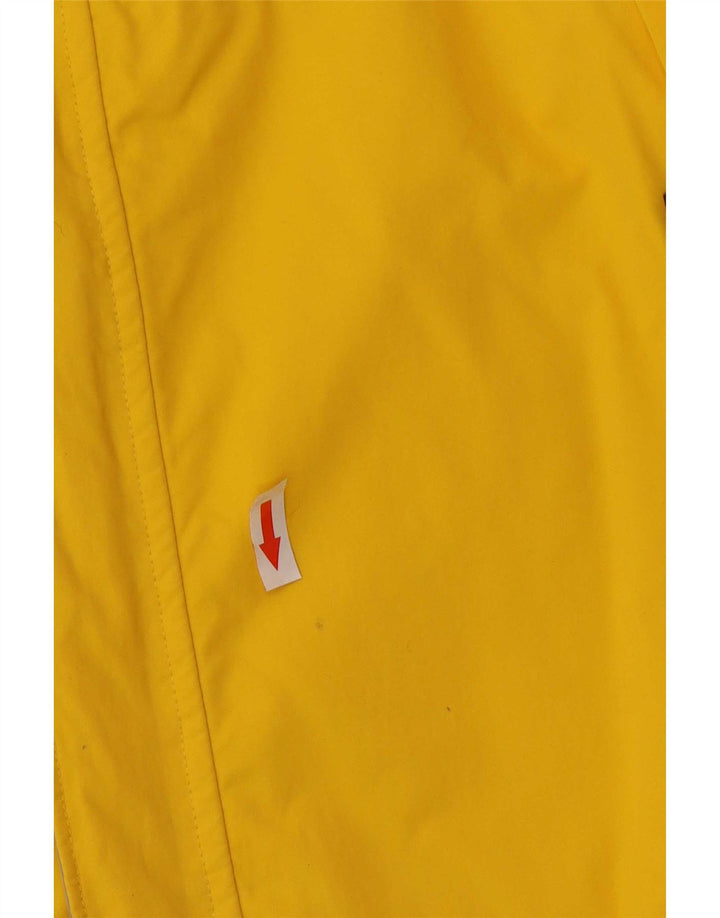 Nautica Mens Rain Jacket UK 42 XL Yellow Nylon