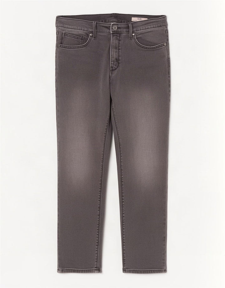 Marks & Spencer Mens Slim Jeans W34 L29 Algodão Cinza