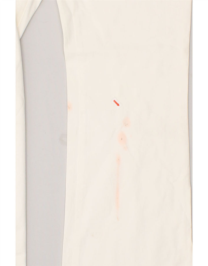 SISLEY Womens Bootcut Chino Trousers IT 42 Medium W30 L29 White Cotton Vintage Sisley and Second-Hand Sisley from Messina Hembry 
