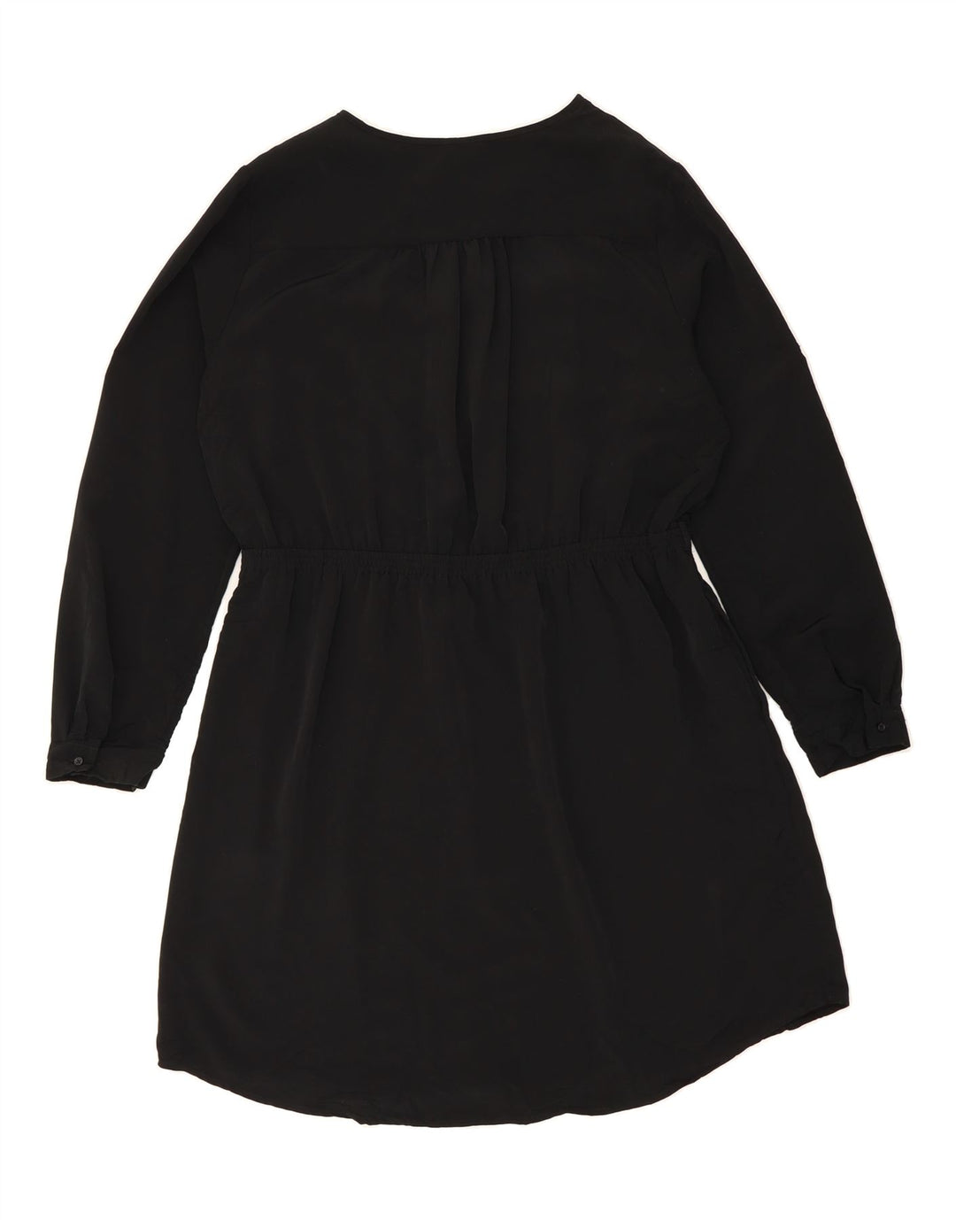 MOSSIMO Womens Long Sleeve A-Line Dress UK 16 Large Black Polyester Vintage Mossimo and Second-Hand Mossimo from Messina Hembry 