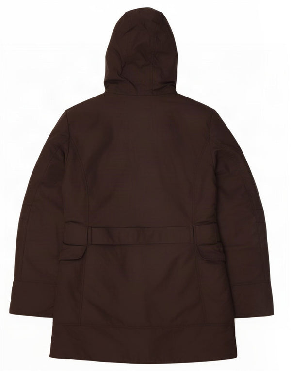 PEUTEREY Wattierter Damenmantel mit Kapuze EU 46 2XL Braunes Polyester