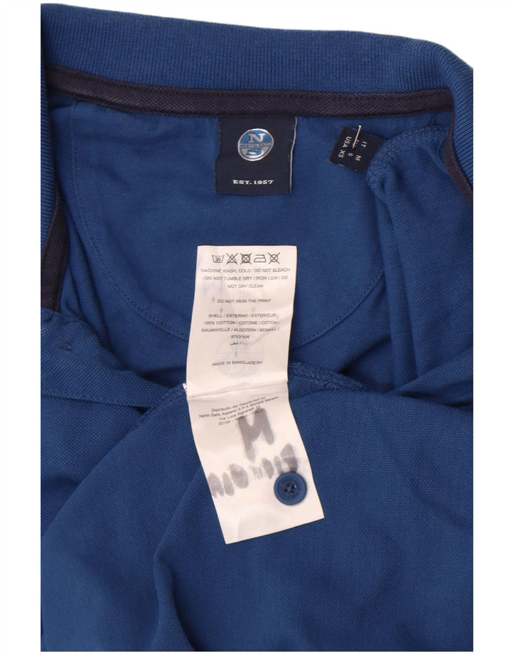 North Sails Mens Polo Shirt Medium Navy Blue Cotton