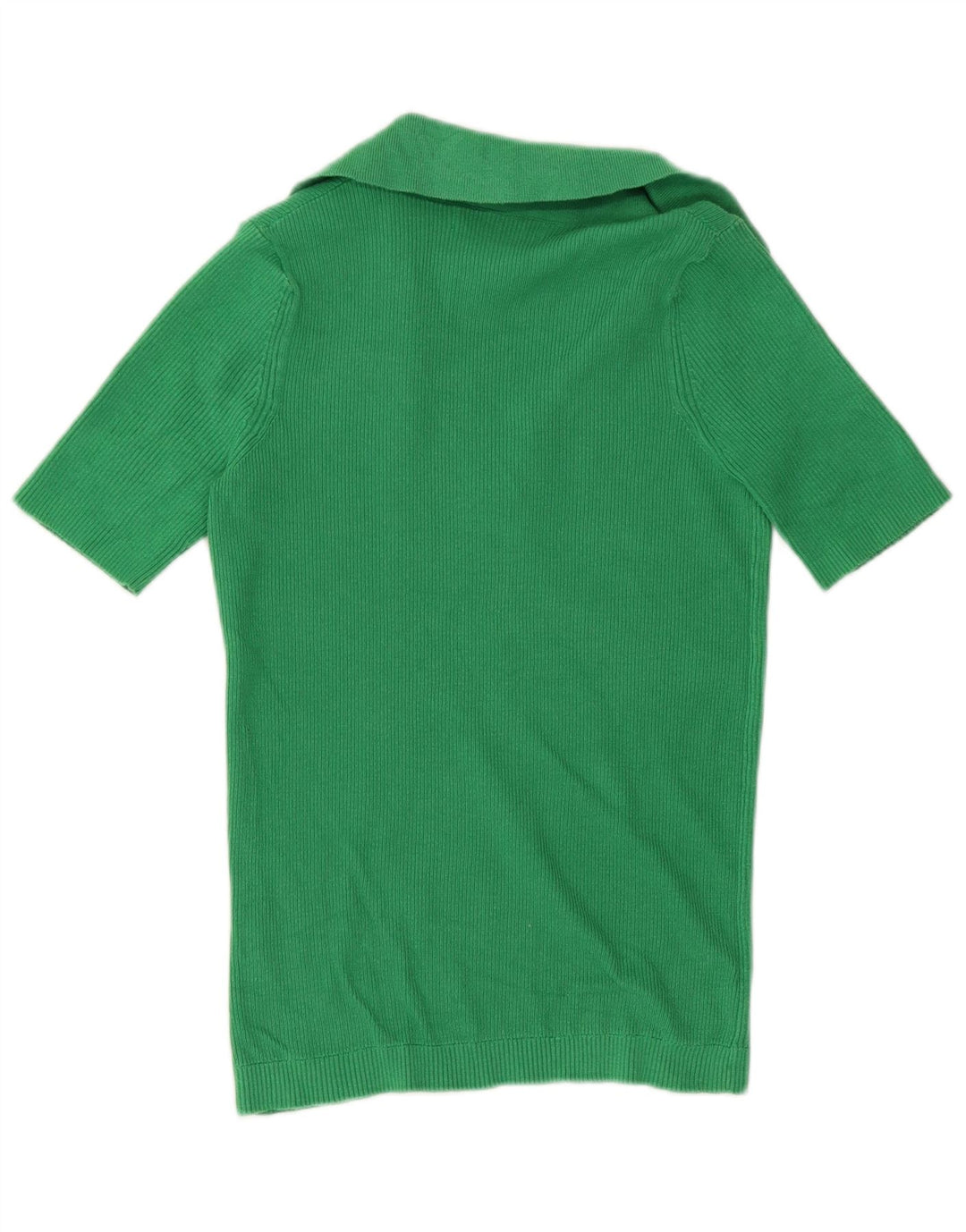 Marks & Spencer Dame Strik Polo Shirt UK 8 Lille Grøn