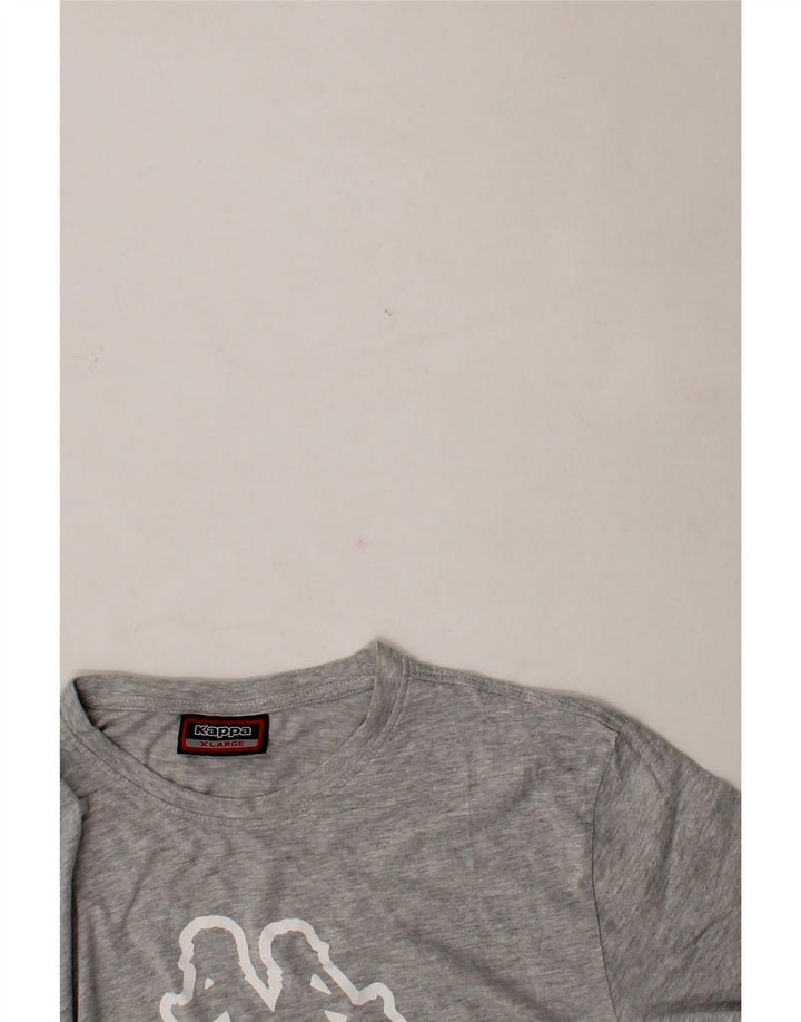 KAPPA Mens Graphic T-Shirt Top XL Grey Cotton Vintage Kappa and Second-Hand Kappa from Messina Hembry 