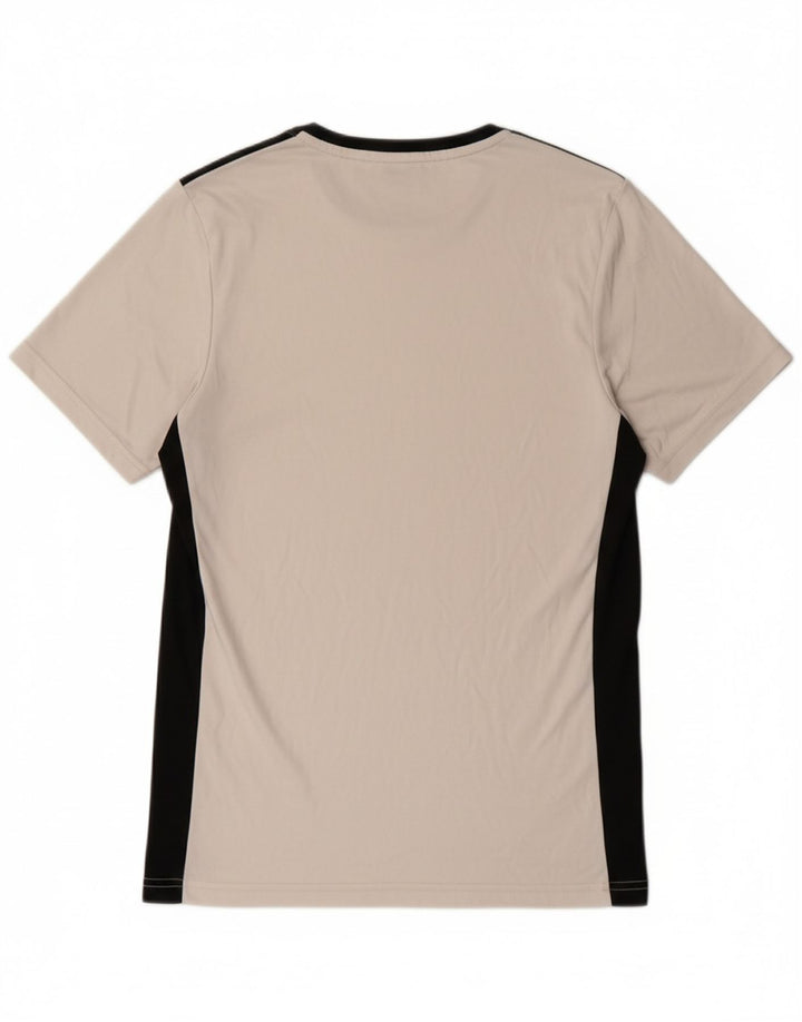 ADIDAS Mens Aeroready T-Shirt Top Medium White Colourblock Polyester