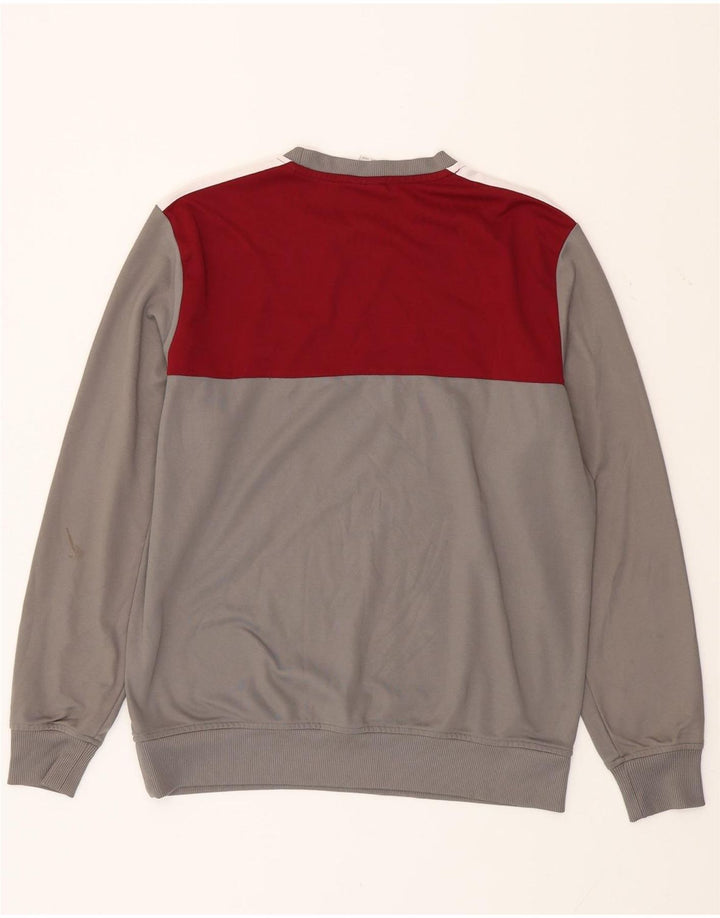 NEW ERA Mens Cooperstown Sweatshirt Jumper Large Grey Colourblock