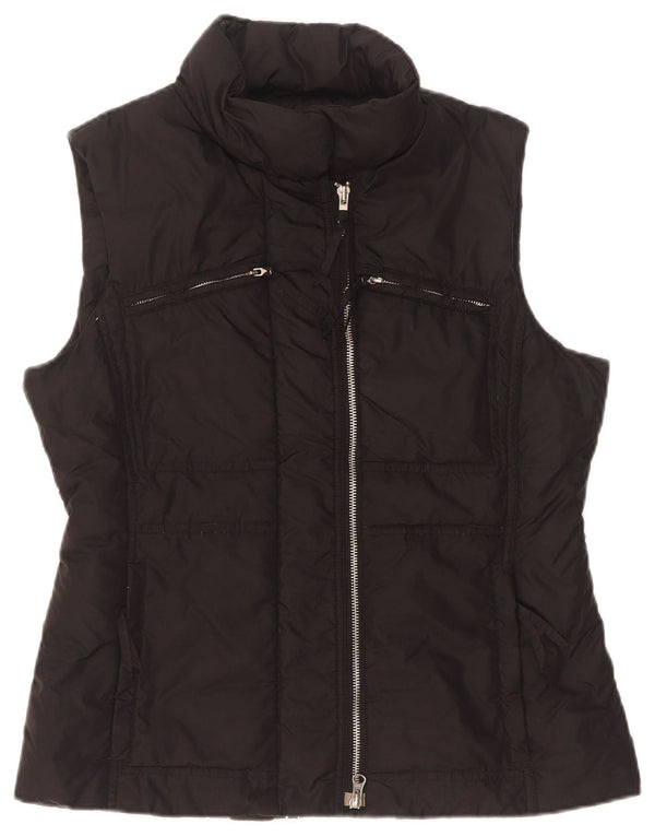 Benetton Womens Polstret Gilet UK 14 Medium Black