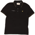 Lyle & Scott férfi póló ing közepes fekete pamut