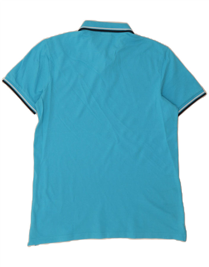 DIADORA Mens Polo Shirt XL Blue Cotton Vintage Diadora and Second-Hand Diadora from Messina Hembry 