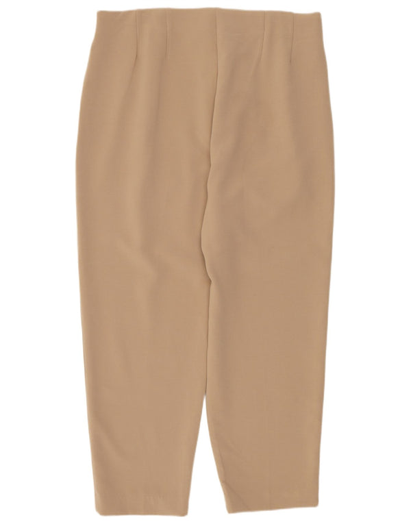 Marks & Spencer Damen Tapered Cropped-Hose UK 14 Medium W30 L24 Beige