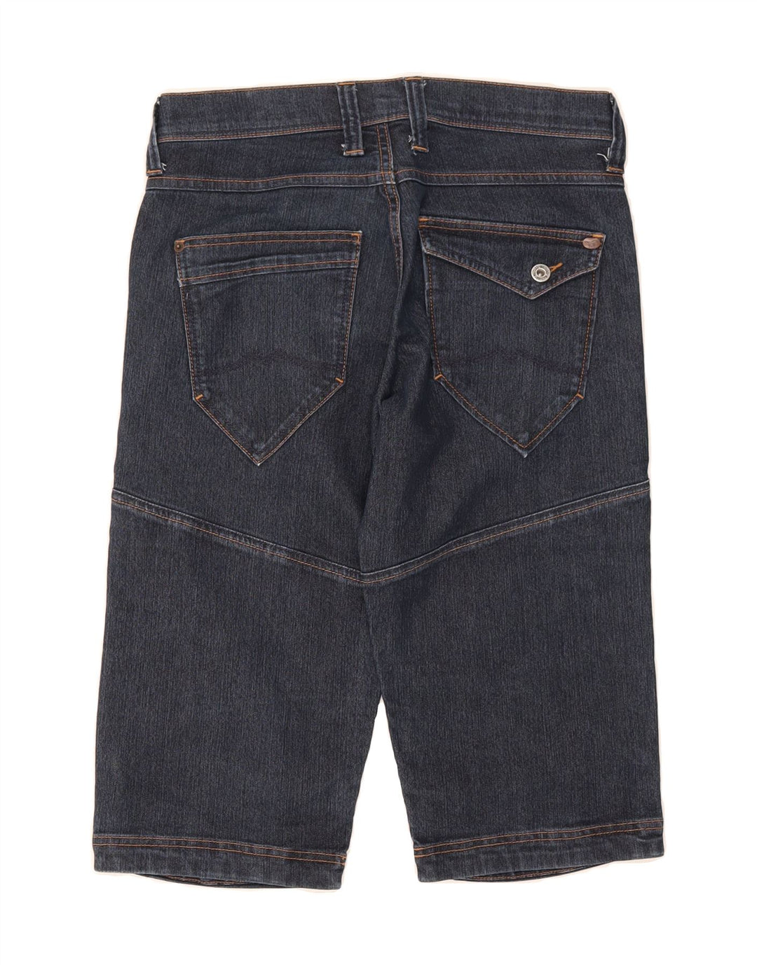 MUSTANG Mens Denim Shorts W29 Small Navy Blue Cotton Vintage Mustang and Second-Hand Mustang from Messina Hembry 