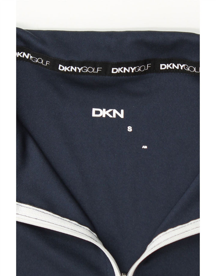 Dkny - Tuta da uomo pullover con zip e collo, piccola, color block blu navy