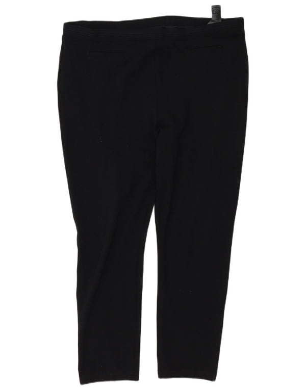 Женские узкие повседневные брюки Marks & Spencer UK 20 2XL W40 L27 Черные вискозы