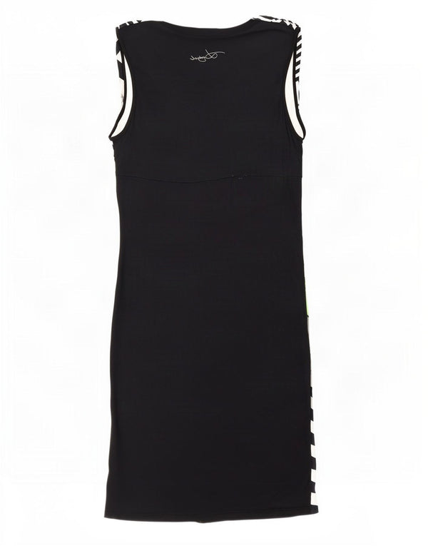 Desigual Abito tubino senza maniche da donna UK 18 XL a righe multicolore