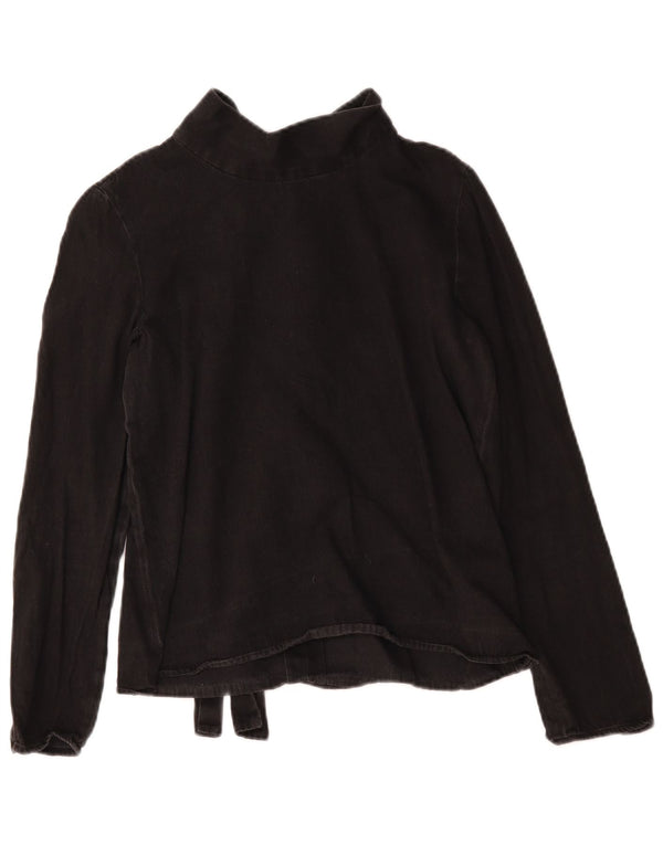 Cos Blusa de manga larga para mujer EU 36 Small Black Cotton