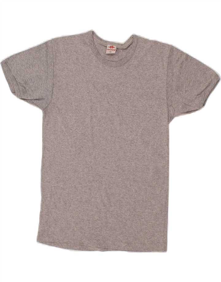 CHARRO Womens T-Shirt Top UK 14 Large Grey Cotton Vintage Charro and Second-Hand Charro from Messina Hembry 