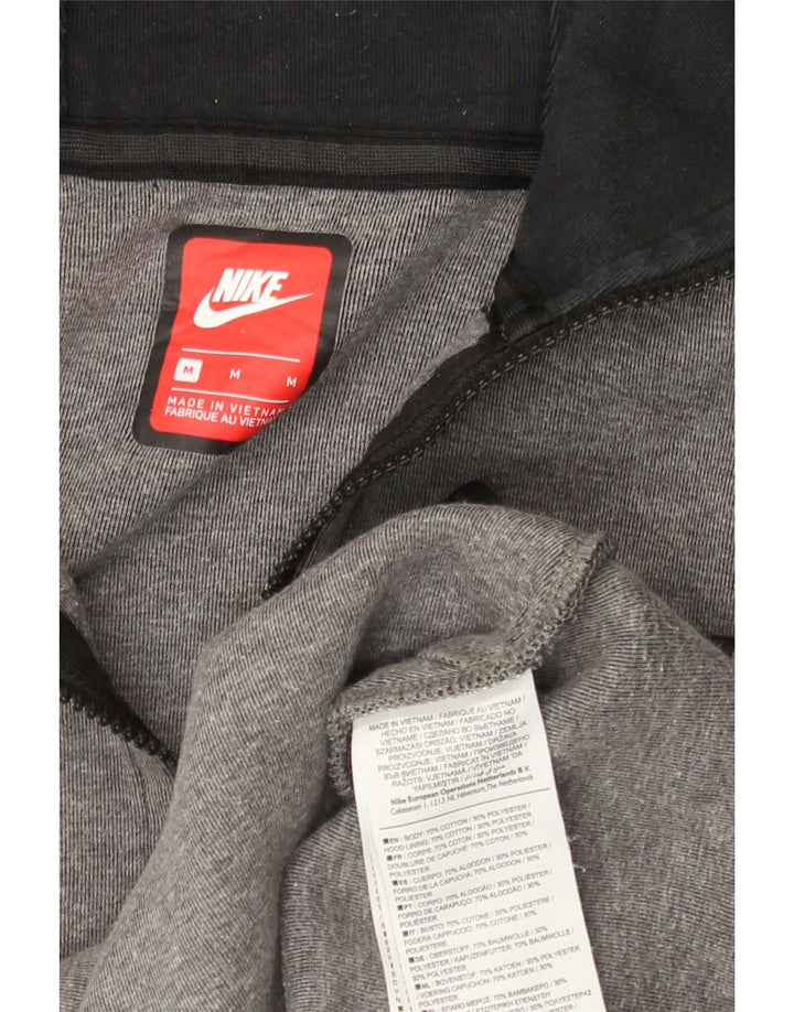Nike Mens Zip Hoodie Sweater Medium Grey Cotton