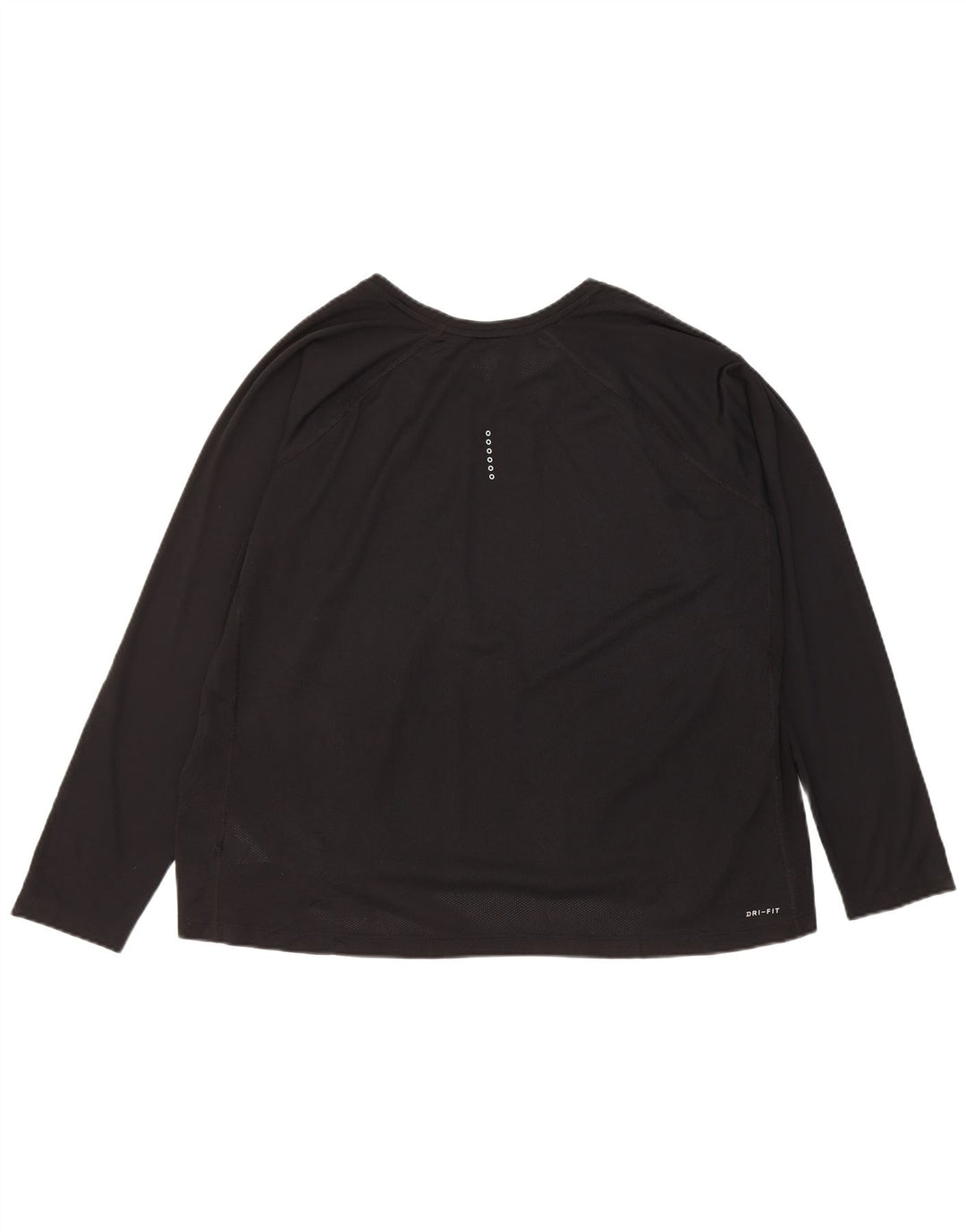 Nike Dame Dri Fit Top Langærmet UK 22 3XL Sort Polyester