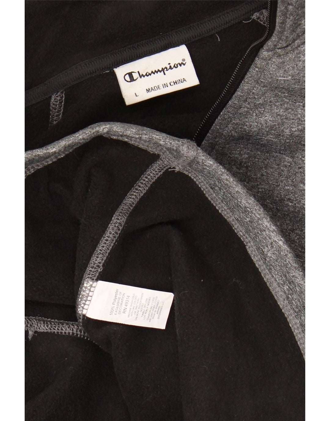 Γυναικεία αθλητική φόρμα Champion Top Jacket UK 16 Large Grey Flecked Polyester