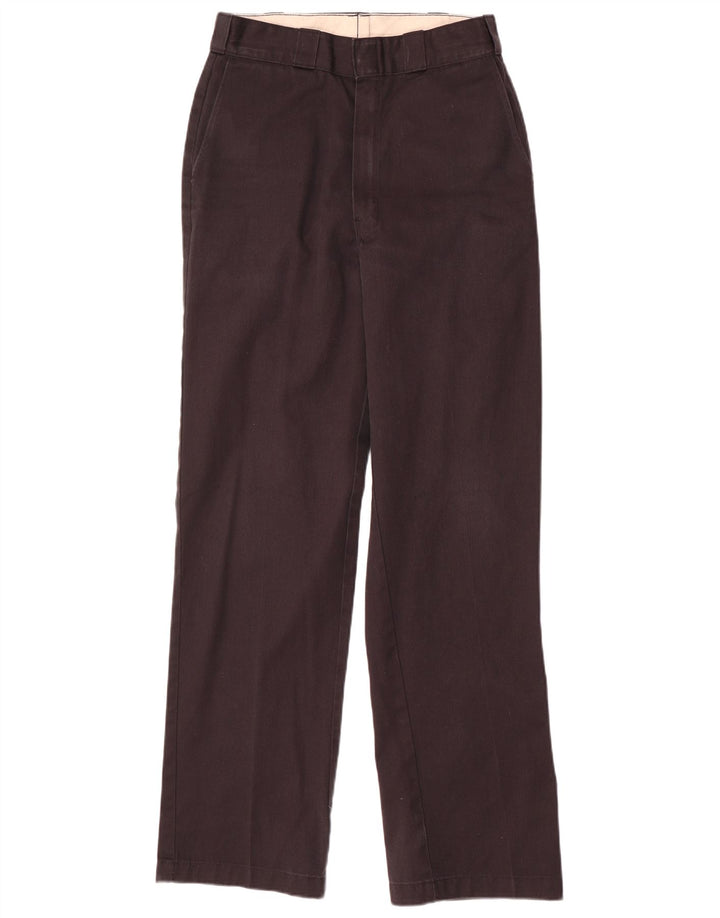Dickies Mens Straight Chino Trousers W32 L34 Brown Polyester
