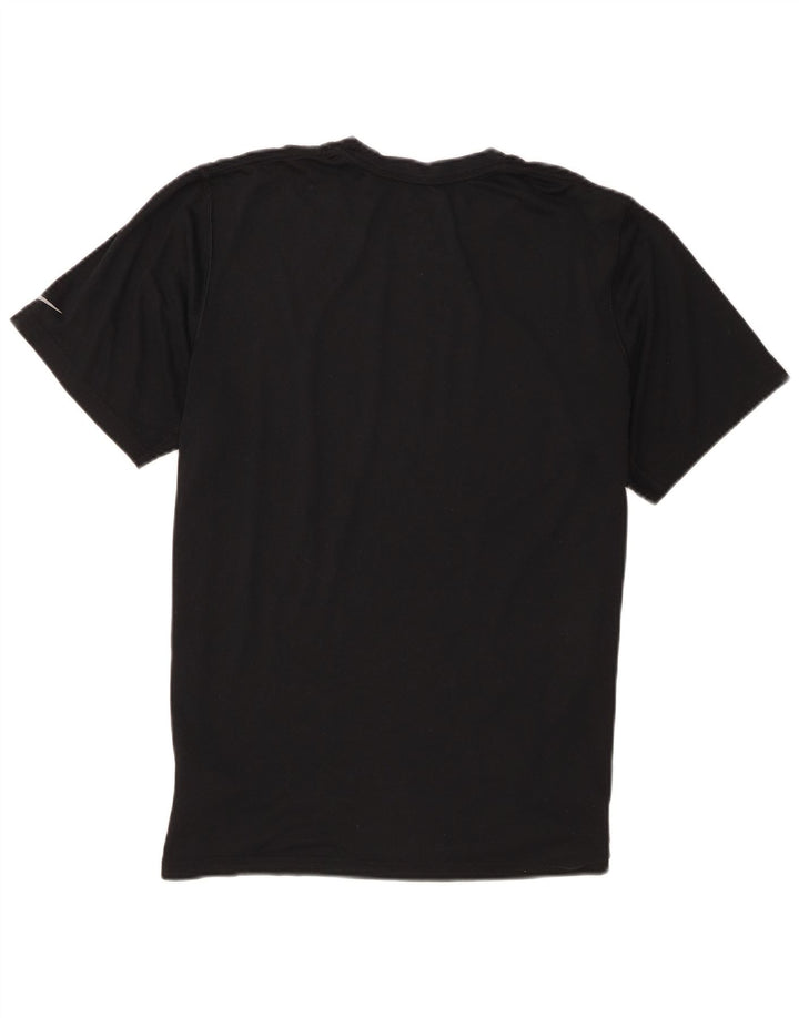 T-shirt grafica Nike Dri Fit da uomo, parte superiore in poliestere nero medio