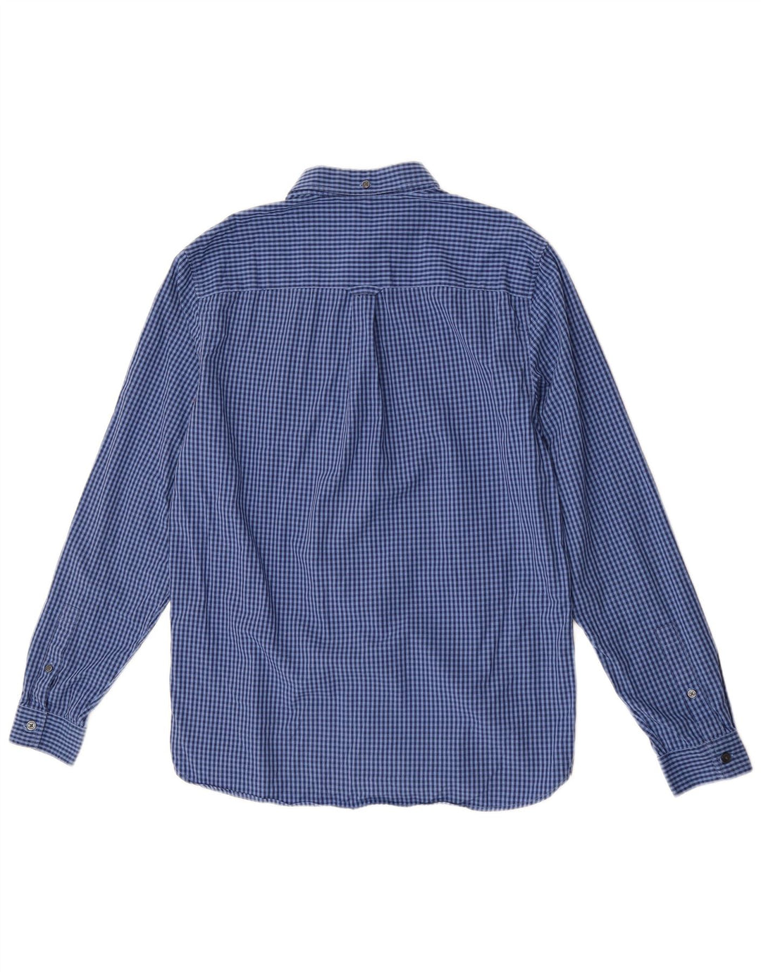 Lyle & Scott Herreskjorte Medium Blue Gingham Cotton