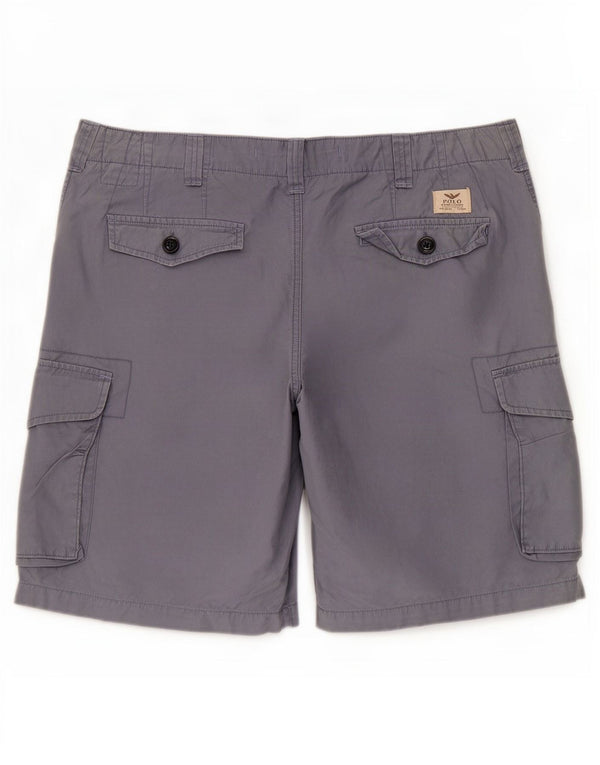 Polo Ralph Lauren Mens Classic Fit teherhordó rövidnadrág W36 nagy kék pamut