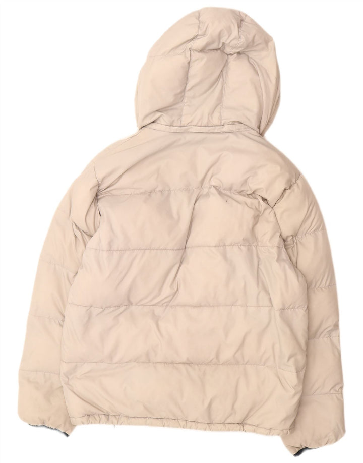 Giacca imbottita con cappuccio da uomo Kappa UK 36 Small Off White Poliammide