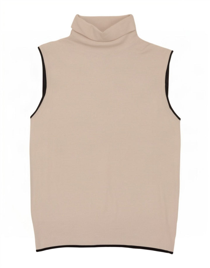 Canotta canotta da donna Zara UK 12 Viscosa beige medio