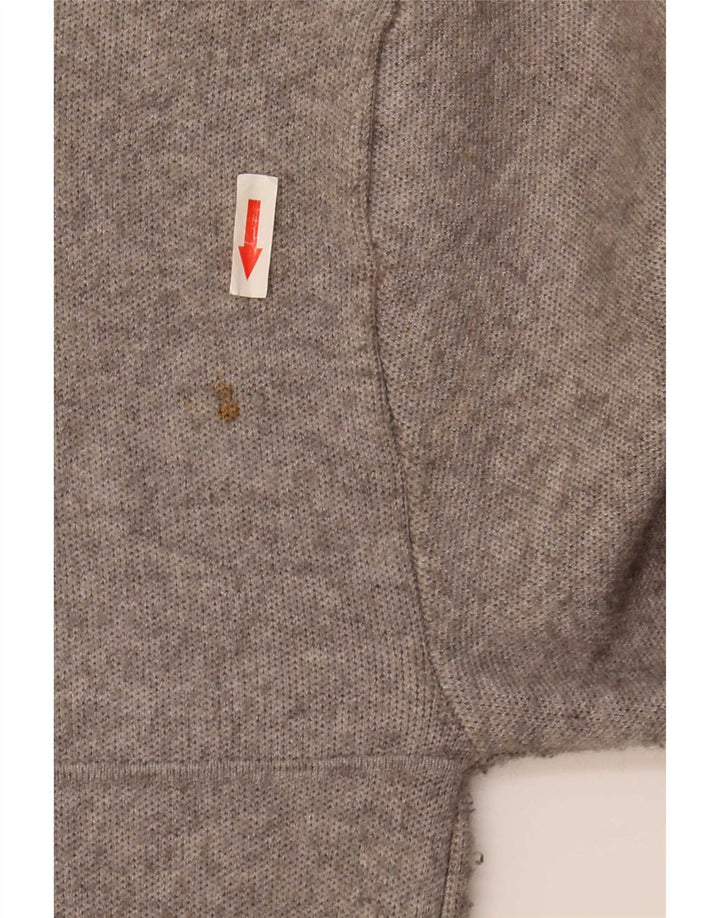 Zara Womens Oversized Overcoat UK 10 Small Grey Flecked