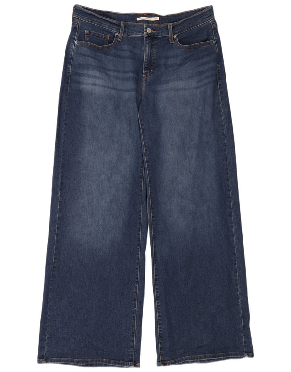 Levi's Donna 318 Shaping Jeans a gamba larga US 16 2XL W40 L34 Cotone blu